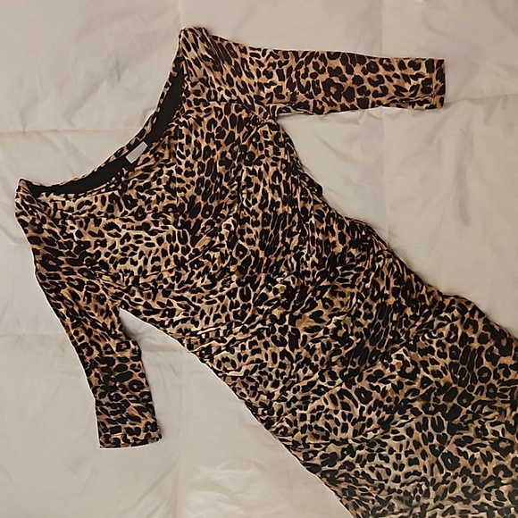 H&M Leopard Printer dress size 12 - Picture 2 of 8